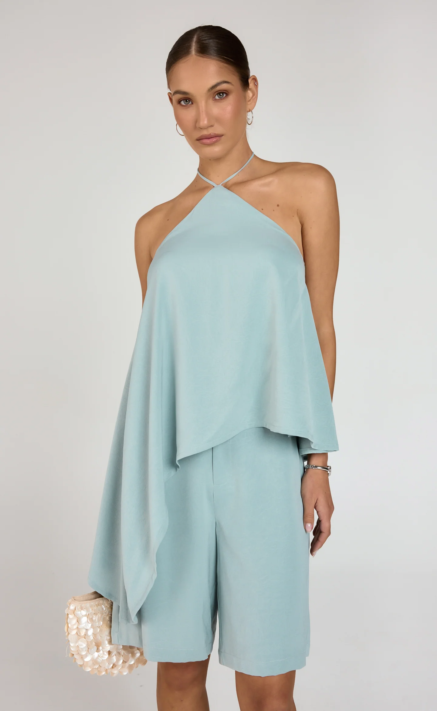 Thalia Shorts (Dark Mint)