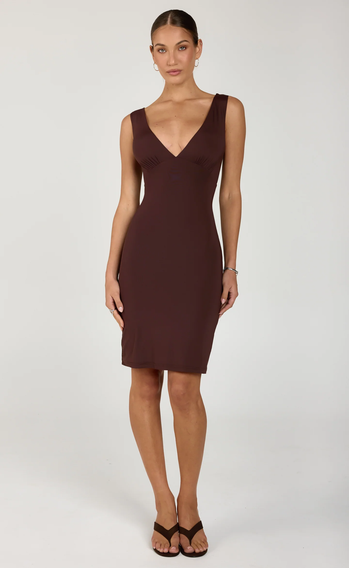 Susanna Midi Dress (Chocolate)