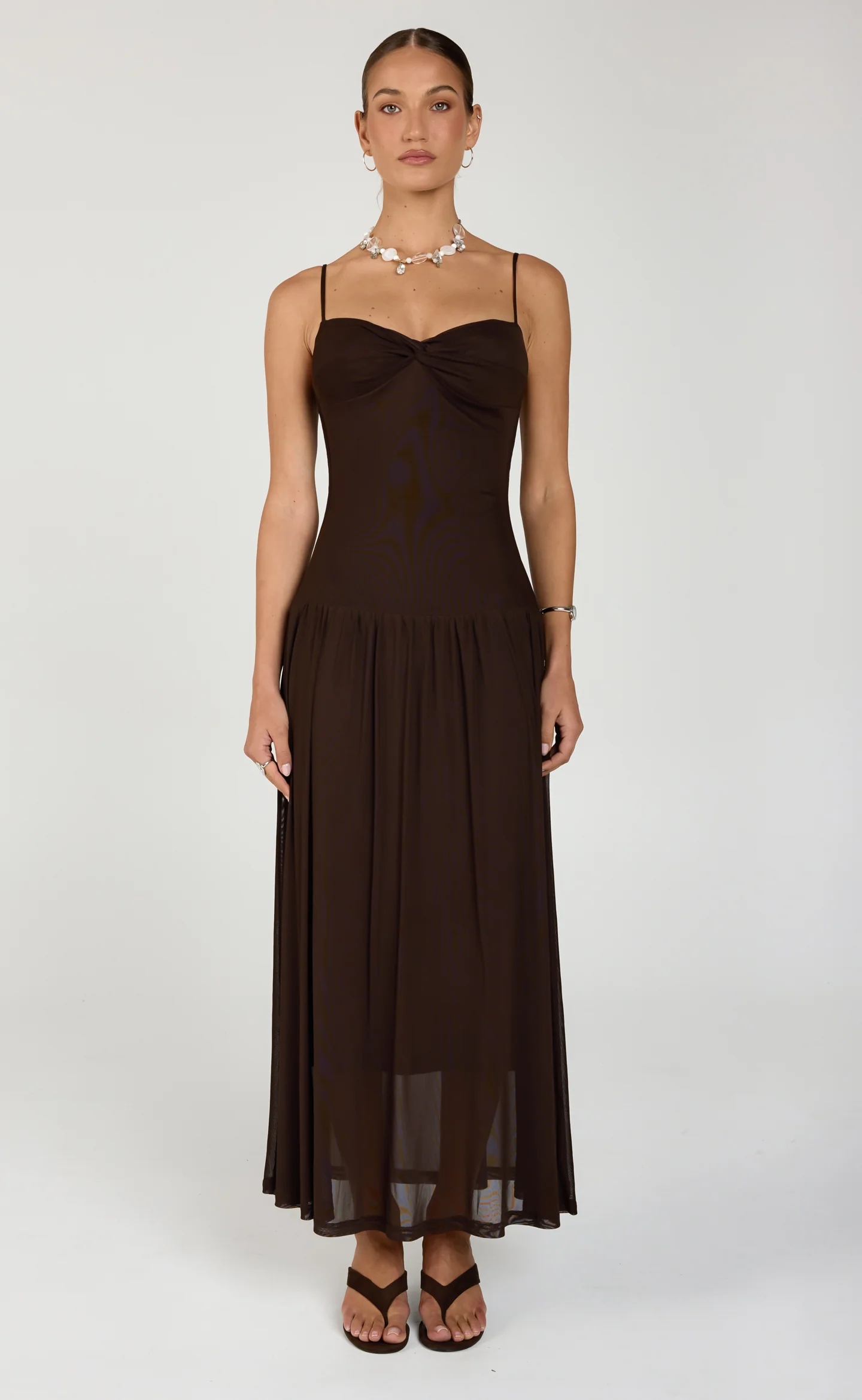 Seduce Maxi Dress (Chocolate)