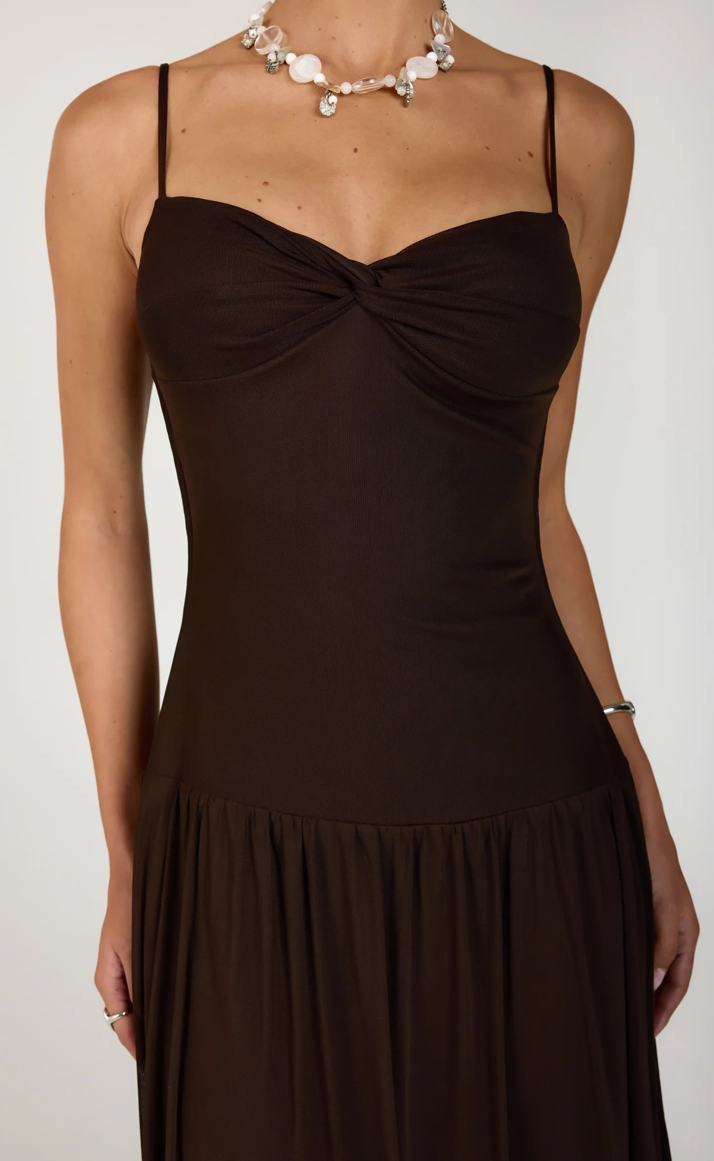 Seduce Maxi Dress (Chocolate)