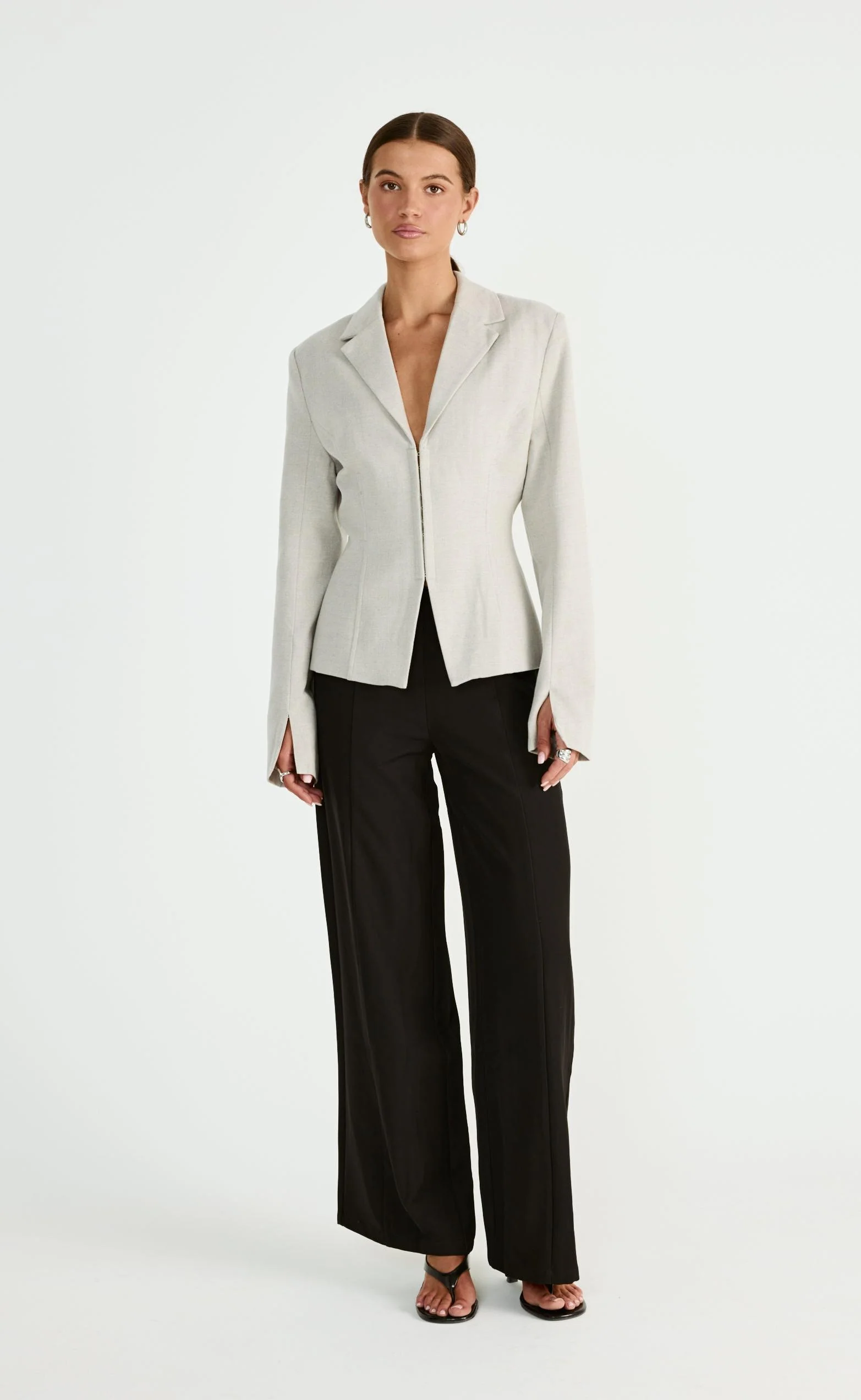 Illusion Blazer (Oat)