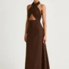 Sara Maxi Dress (Chocolate)