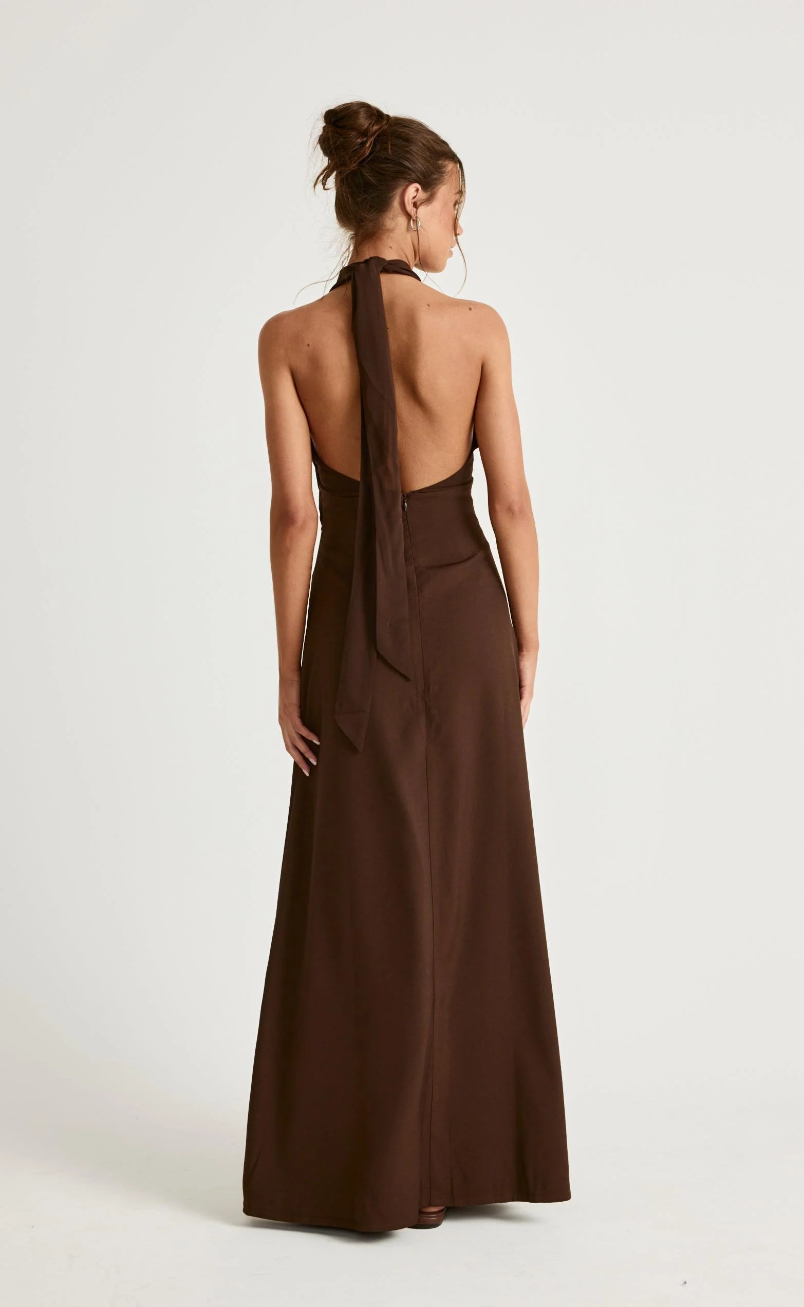 Sara Maxi Dress (Chocolate)