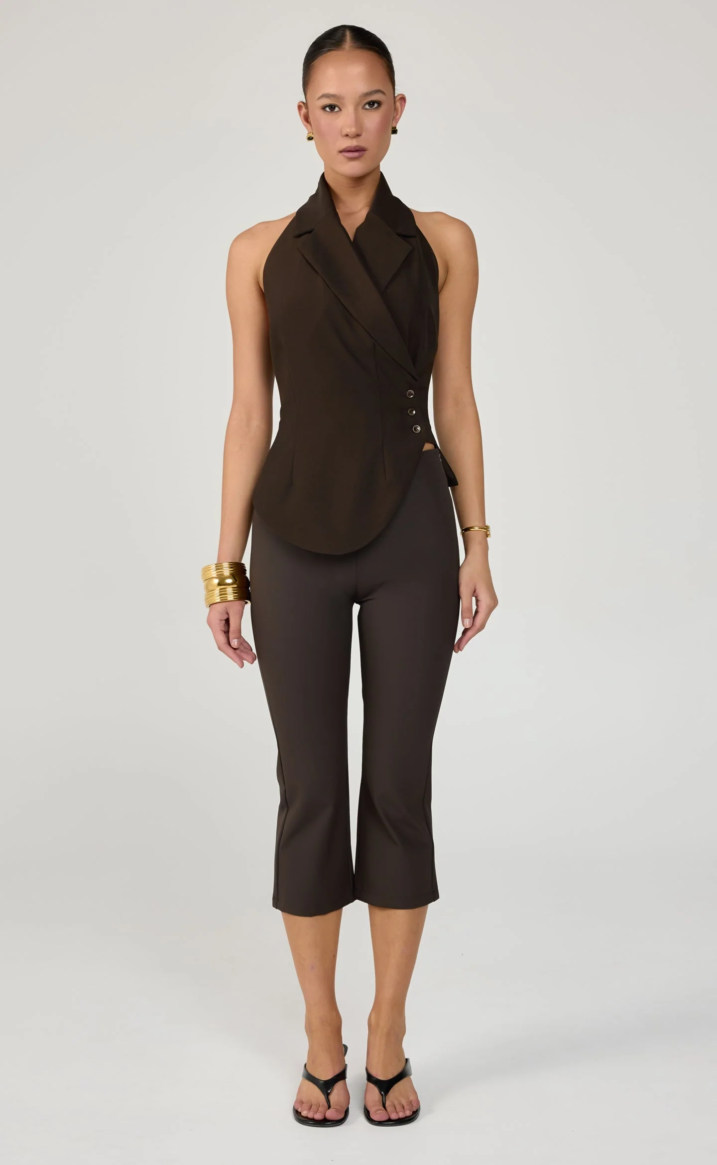 Serene Capri Pants (Chocolate)