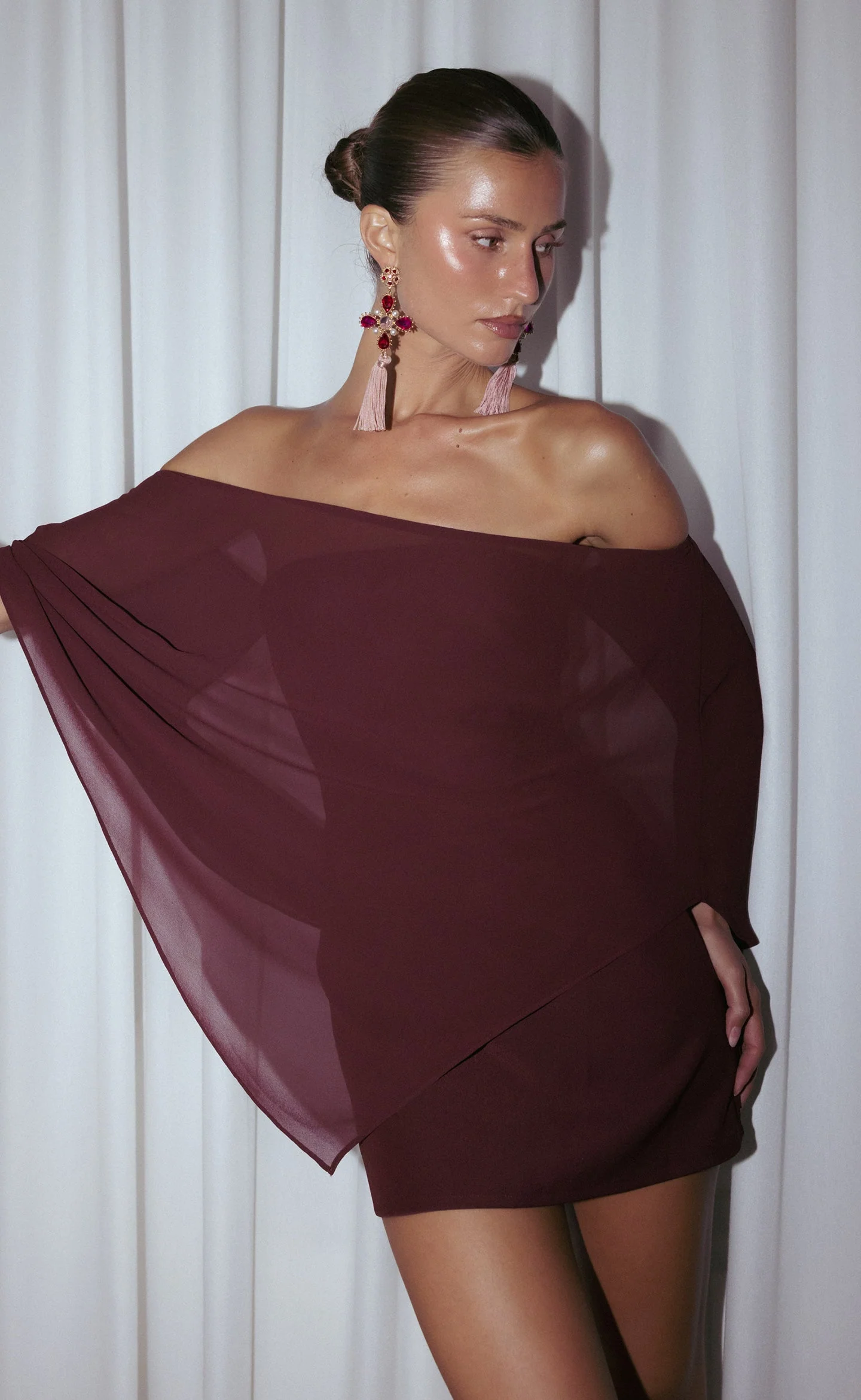Eternal Mini Dress (Wine)