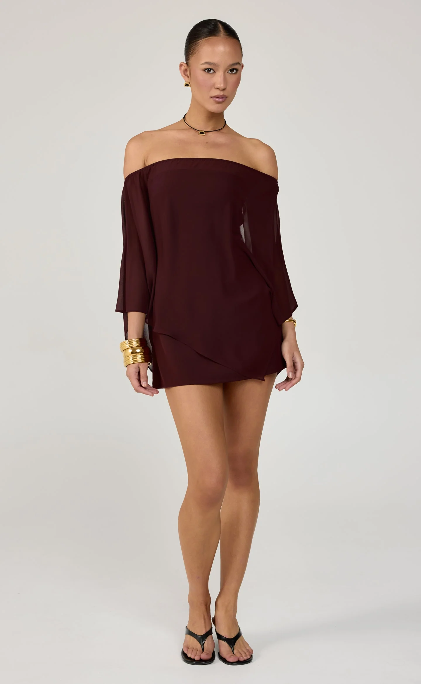 Eternal Mini Dress (Wine)