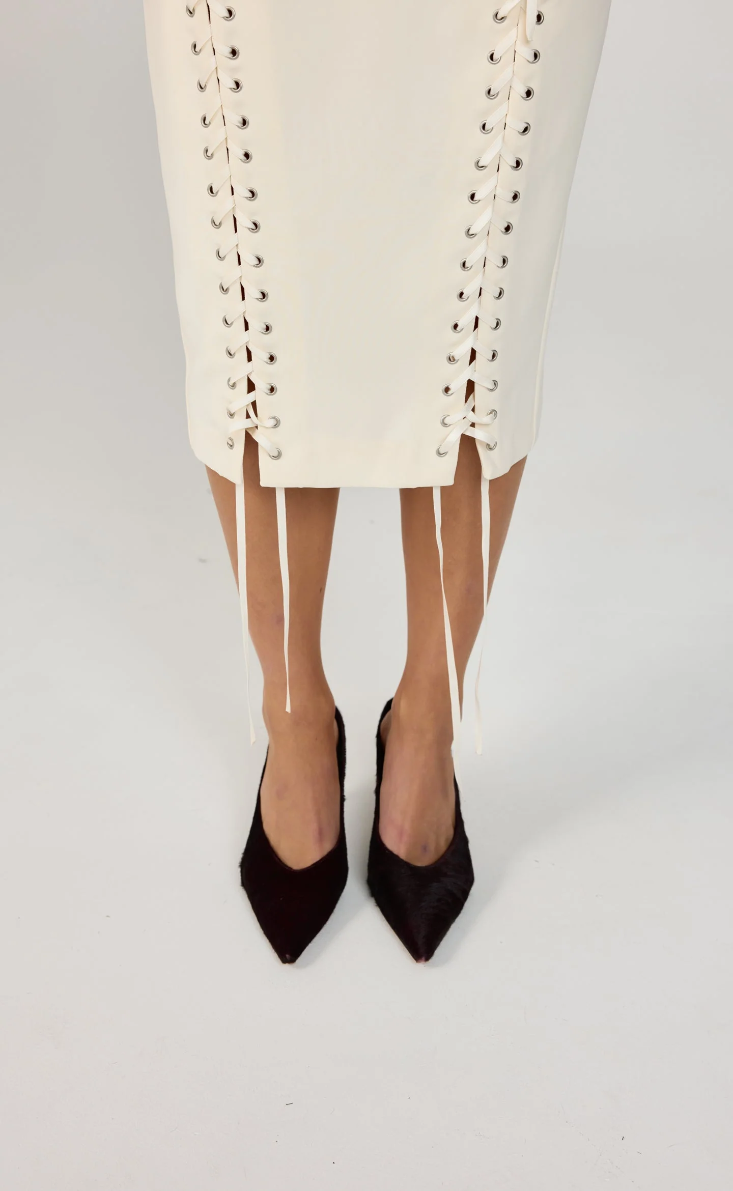 Fiora Midi Skirt (Cream)