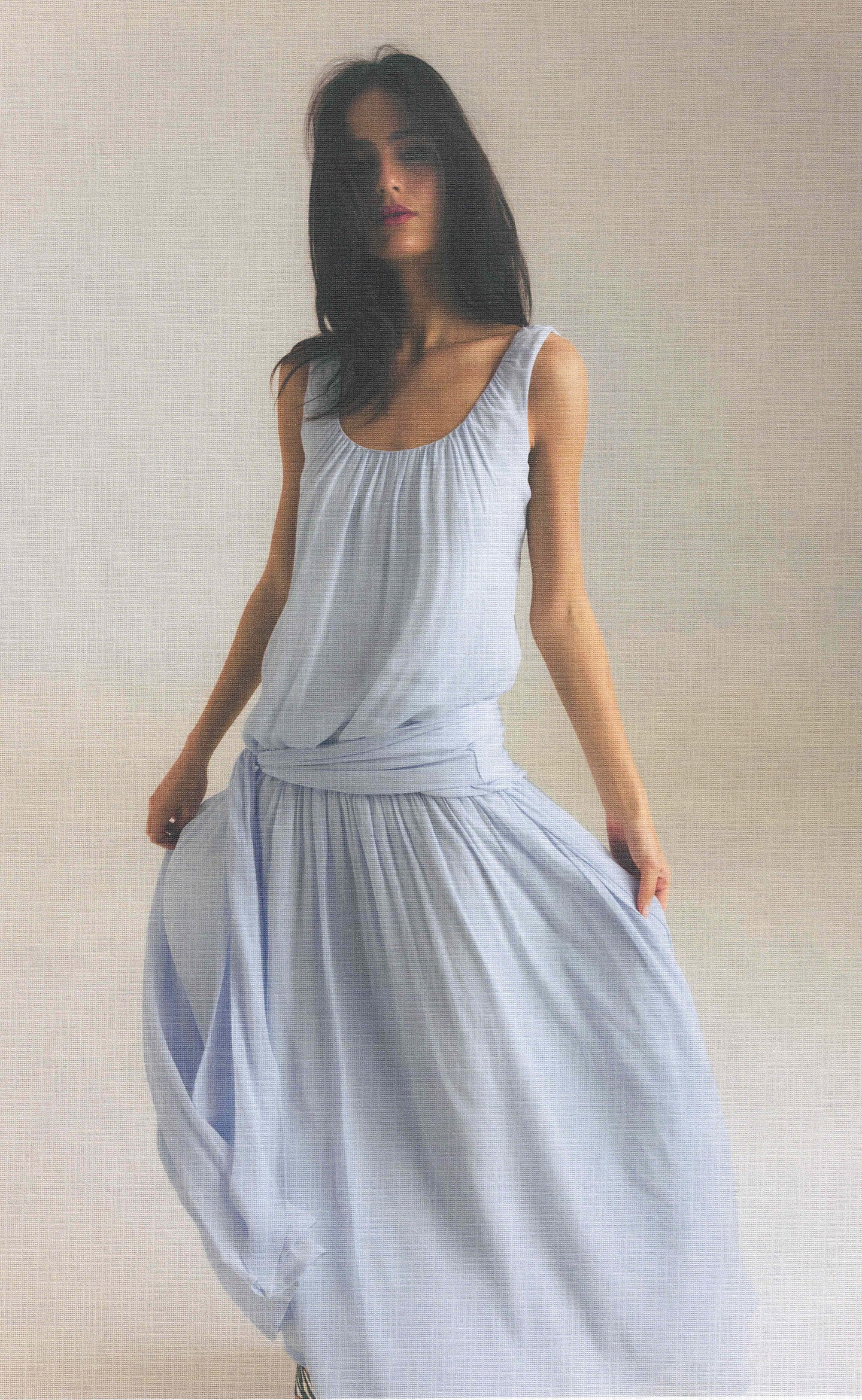 Delphina Maxi Dress (Baby Blue)