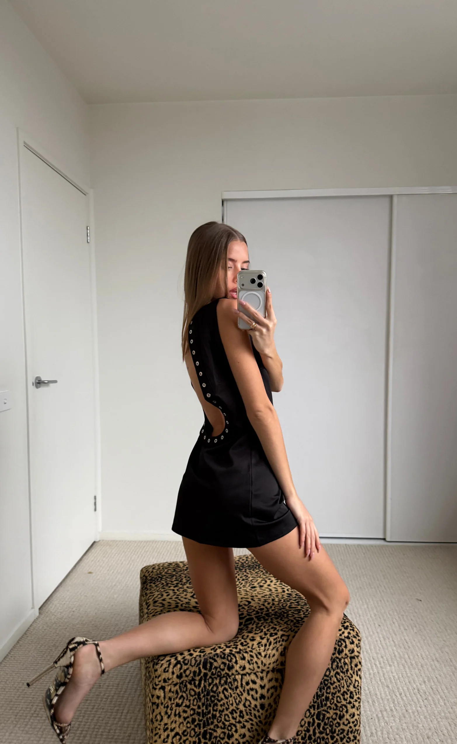 Cherrie Mini Dress (Black)