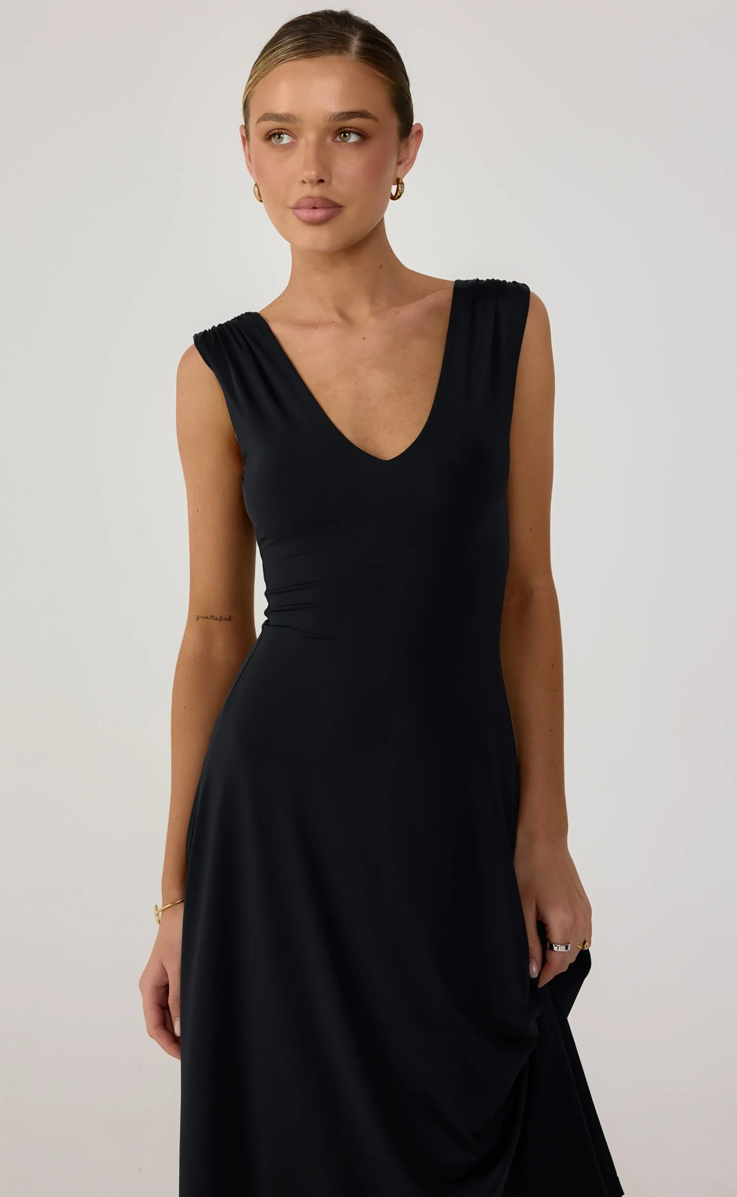 Milene Midi Dress (Black)