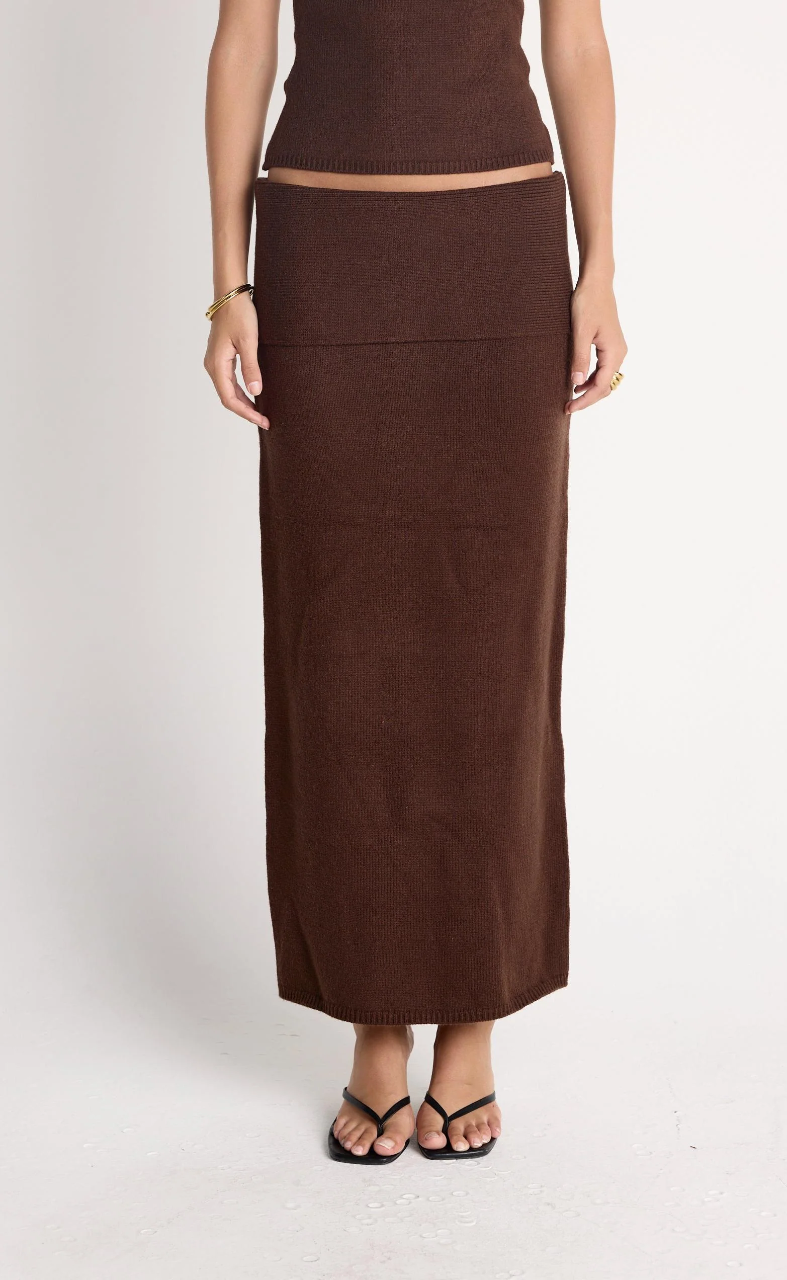 Seline Maxi Skirt (Chocolate)