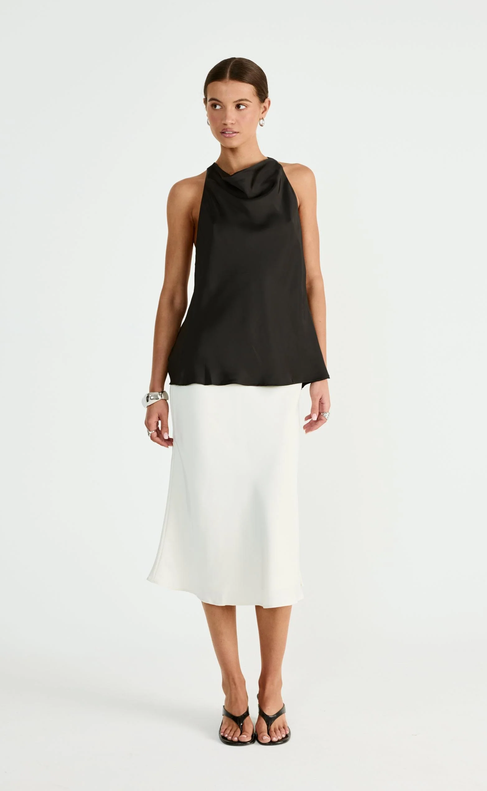Dakari Midi Skirt (Oat)