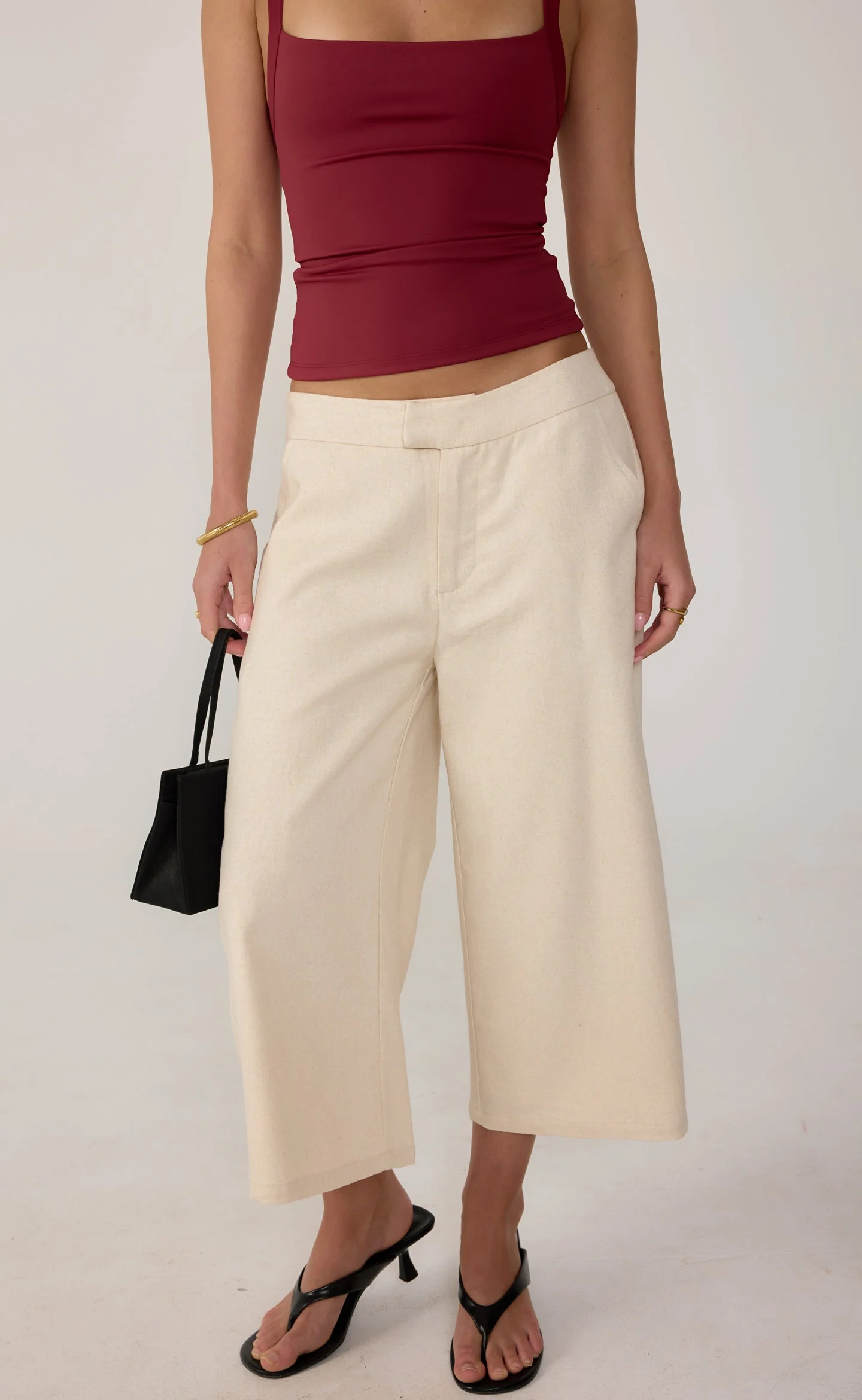 Katia Midi Pants (Oat)