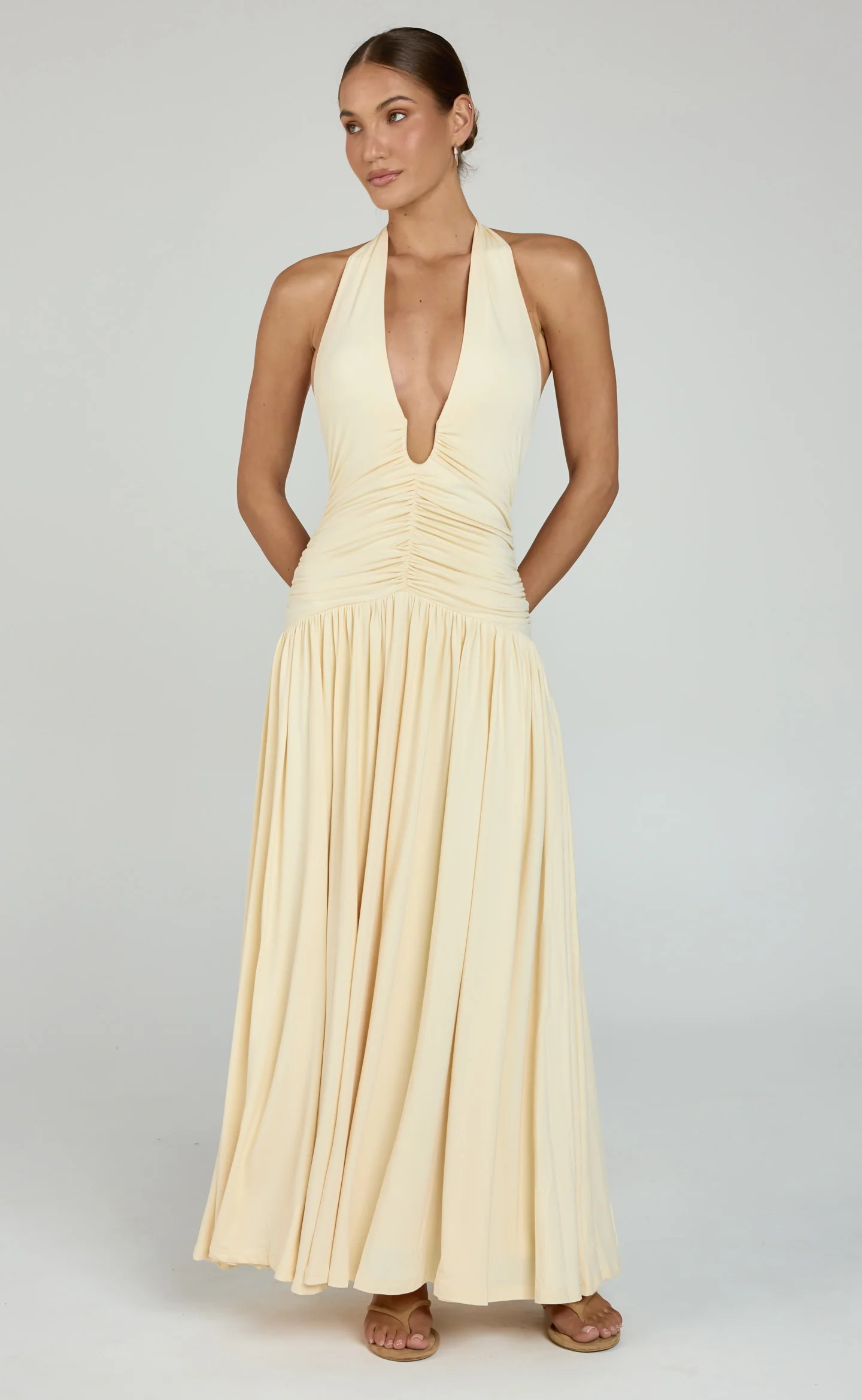 Serein Maxi Dress (Lemon Whip)