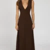 Aya Maxi Dress (Chocolate)