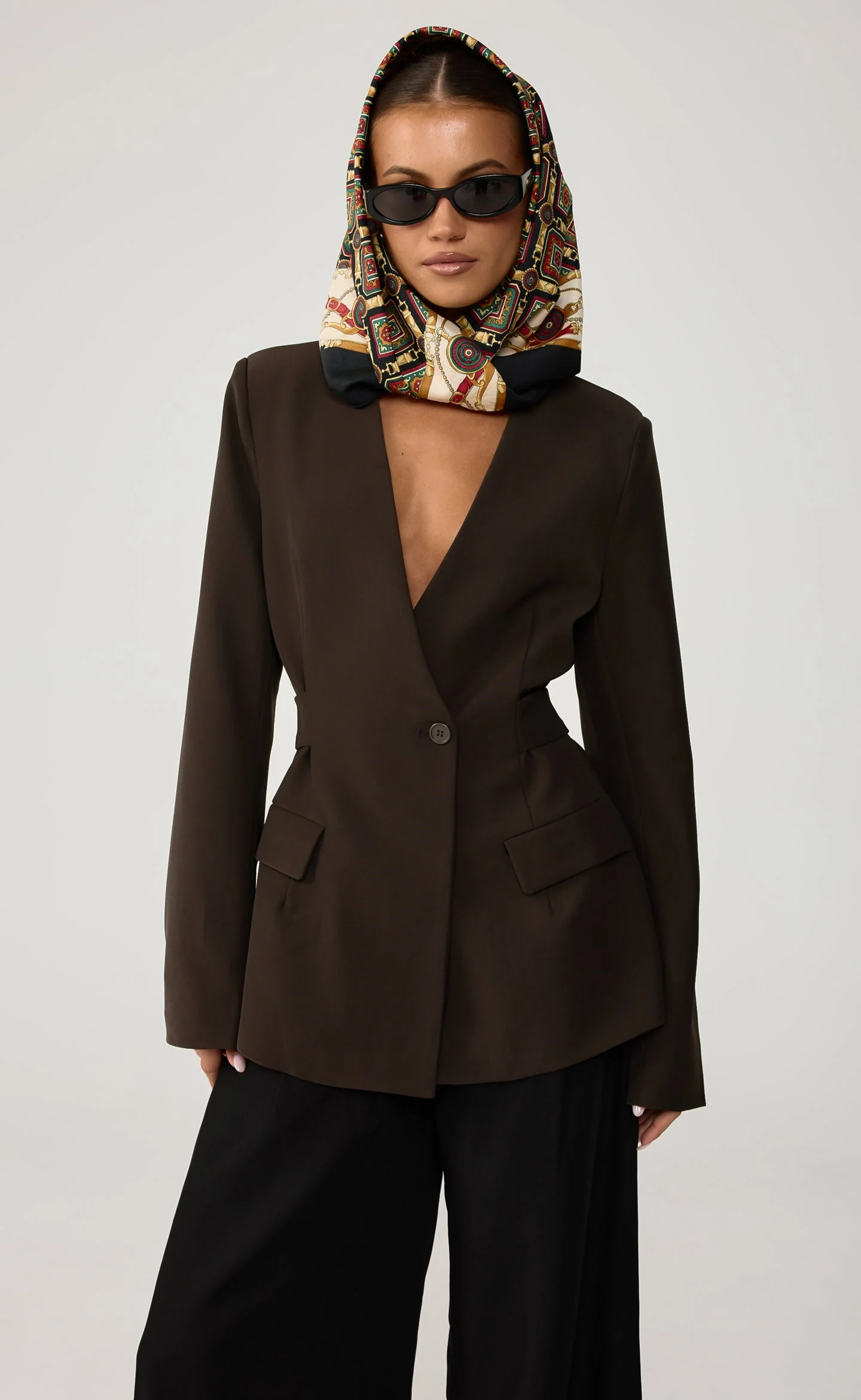 City Fog Blazer (Chocolate)