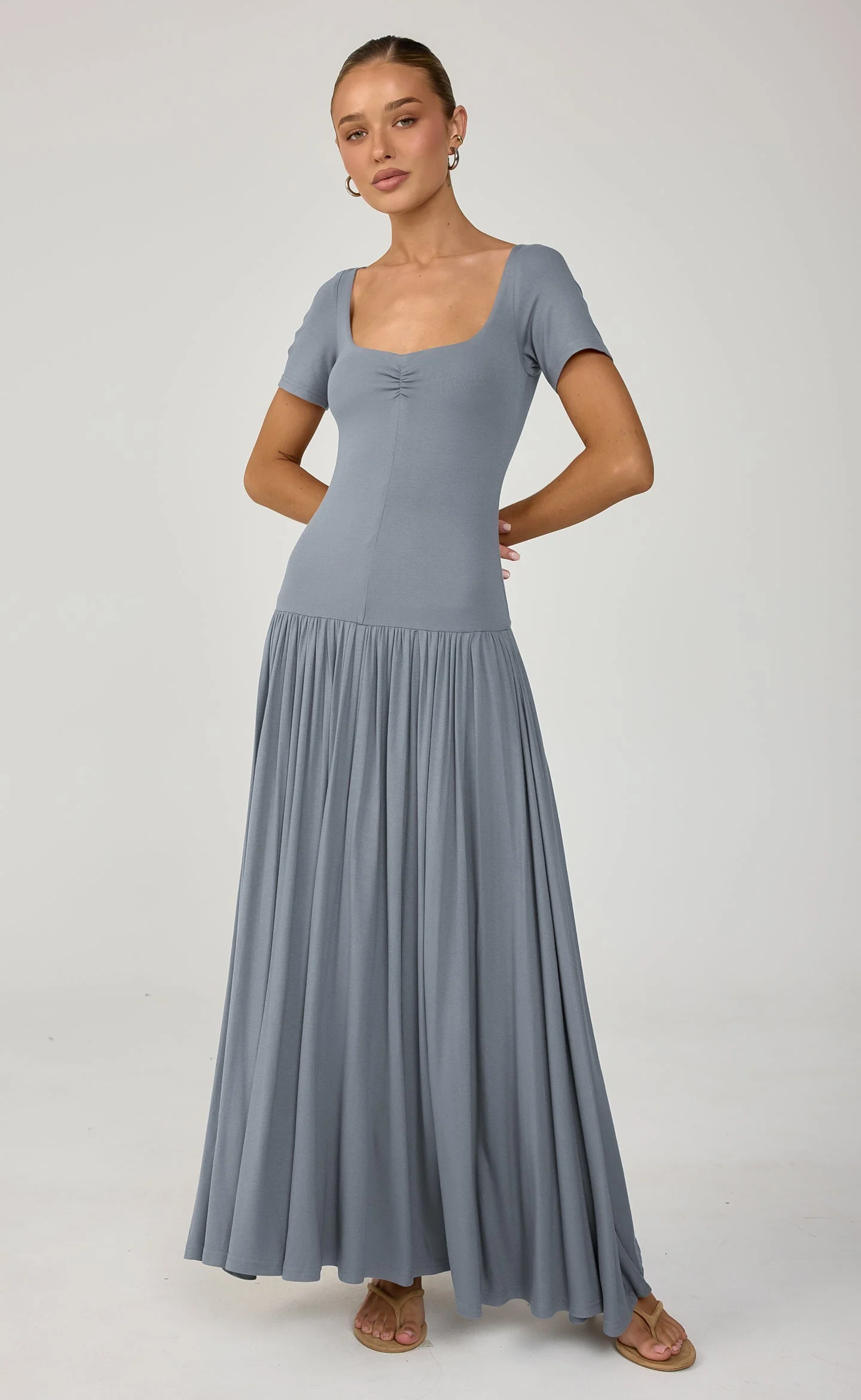 Suri Maxi Dress (Storm Blue)
