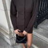 Mariella Mini Dress (Chocolate)