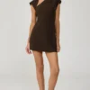 Alira Mini Dress (Chocolate)