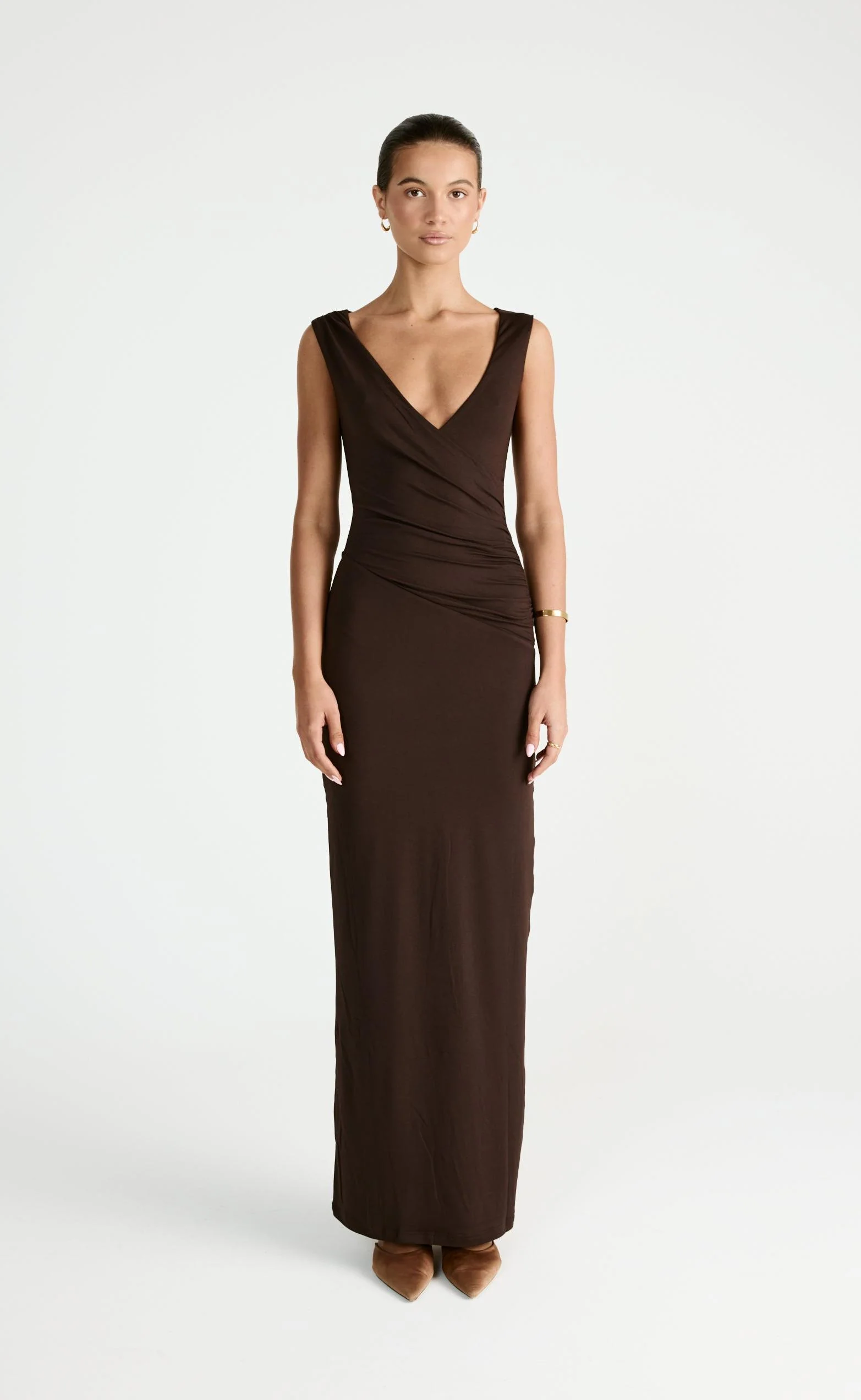 Cory Maxi Dress (Chocolate)