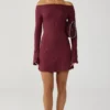 Kendale Mini Dress (Wine)
