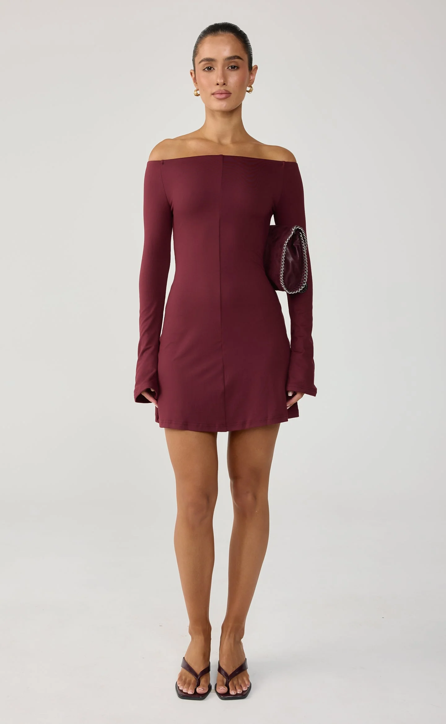 Kendale Mini Dress (Wine)