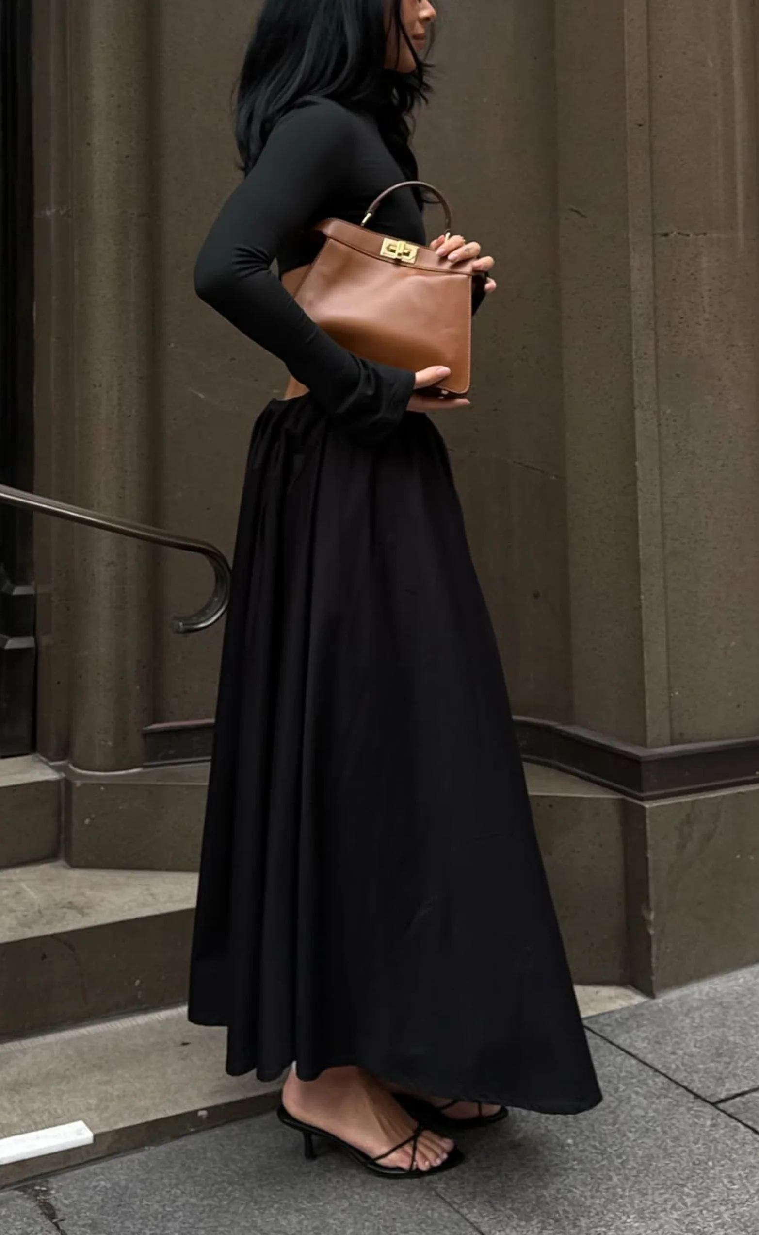 Herlow Maxi Skirt (Black)