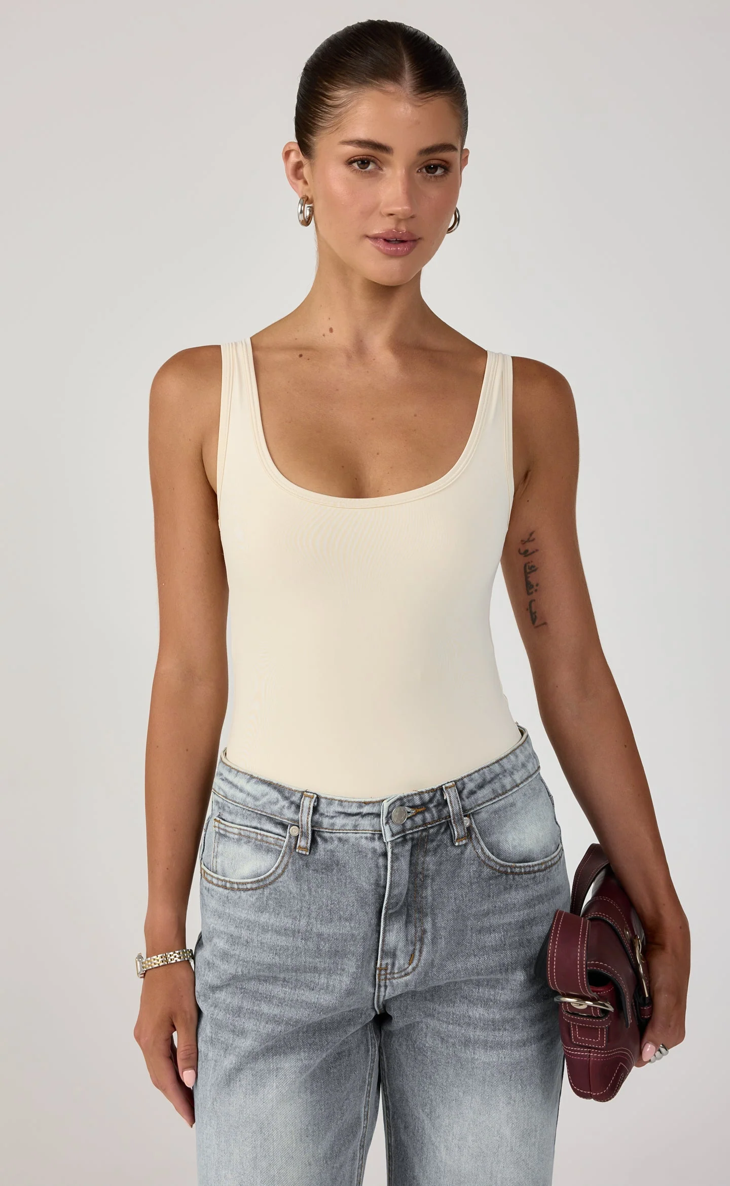 Lukas Bodysuit (Oat)