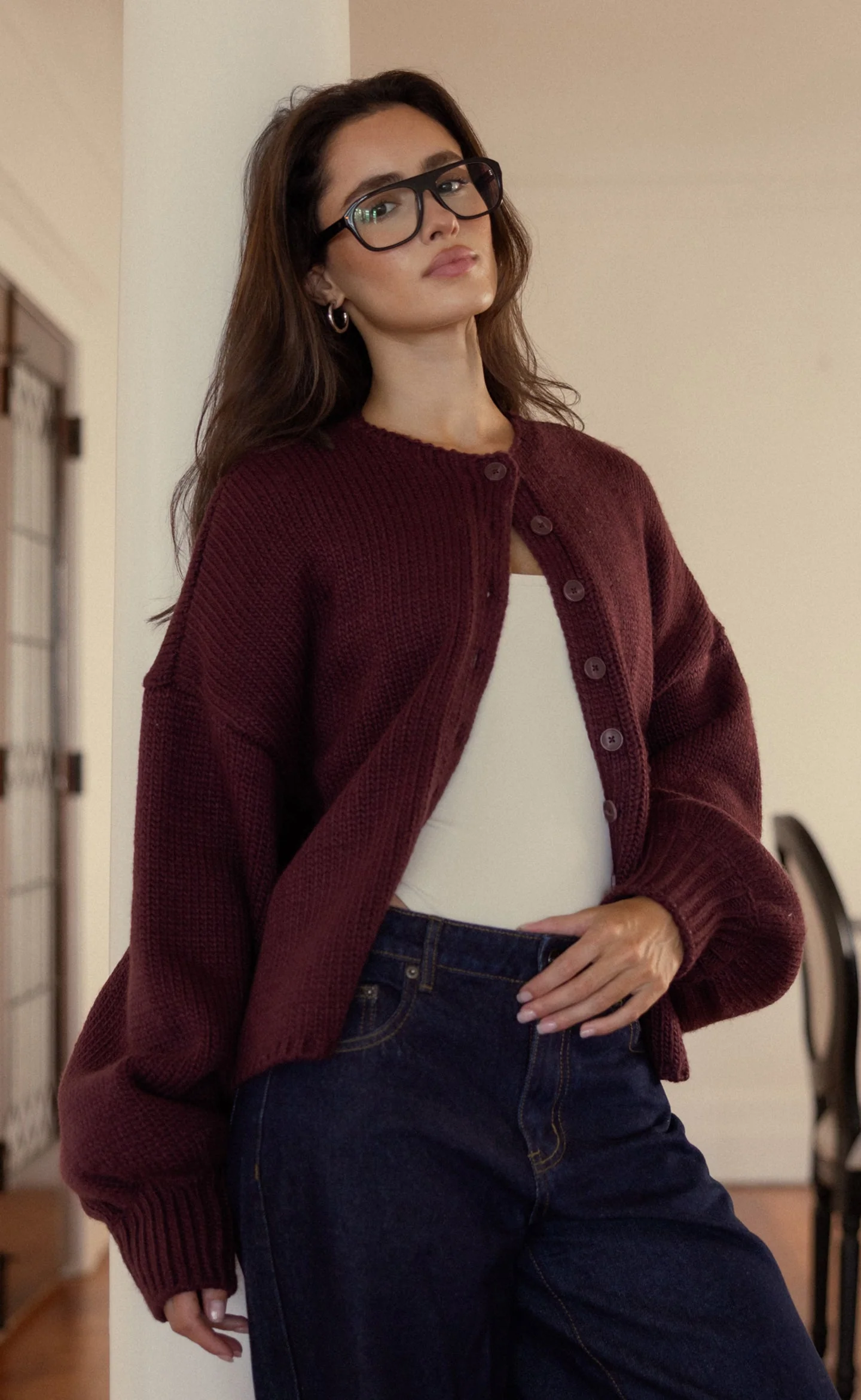 Nash Cardigan (Plum)