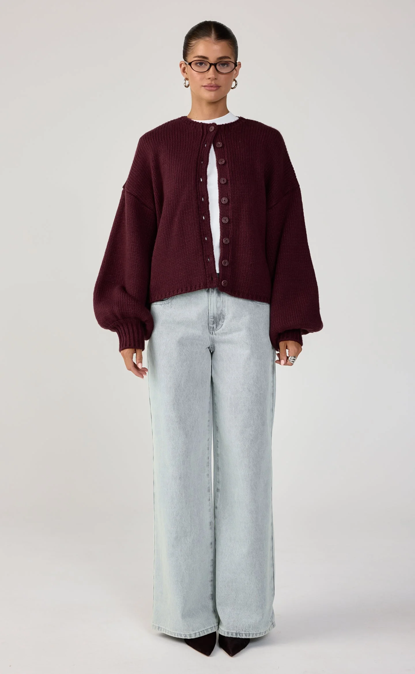 Nash Cardigan (Plum)