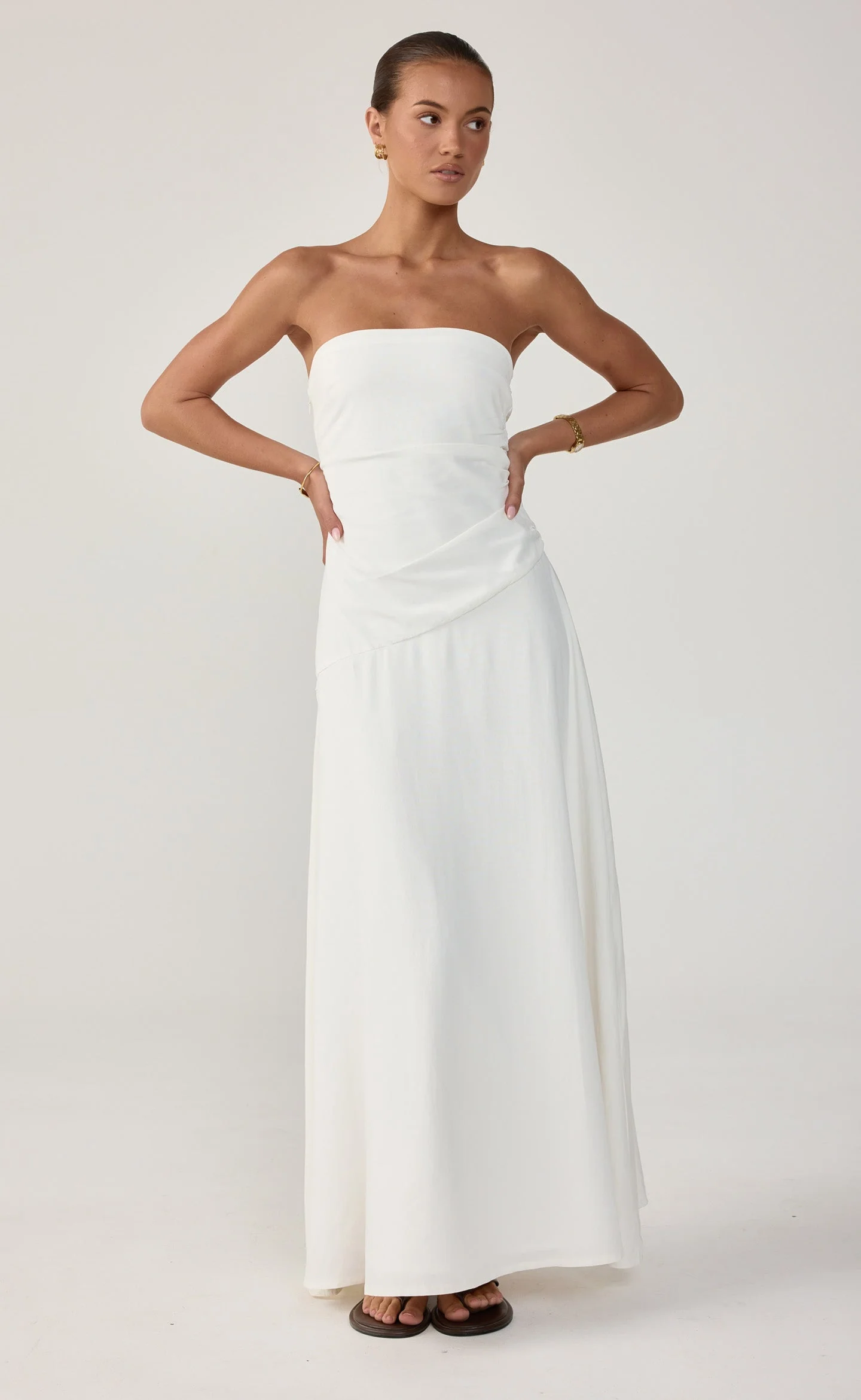 Doria Maxi Dress (White)