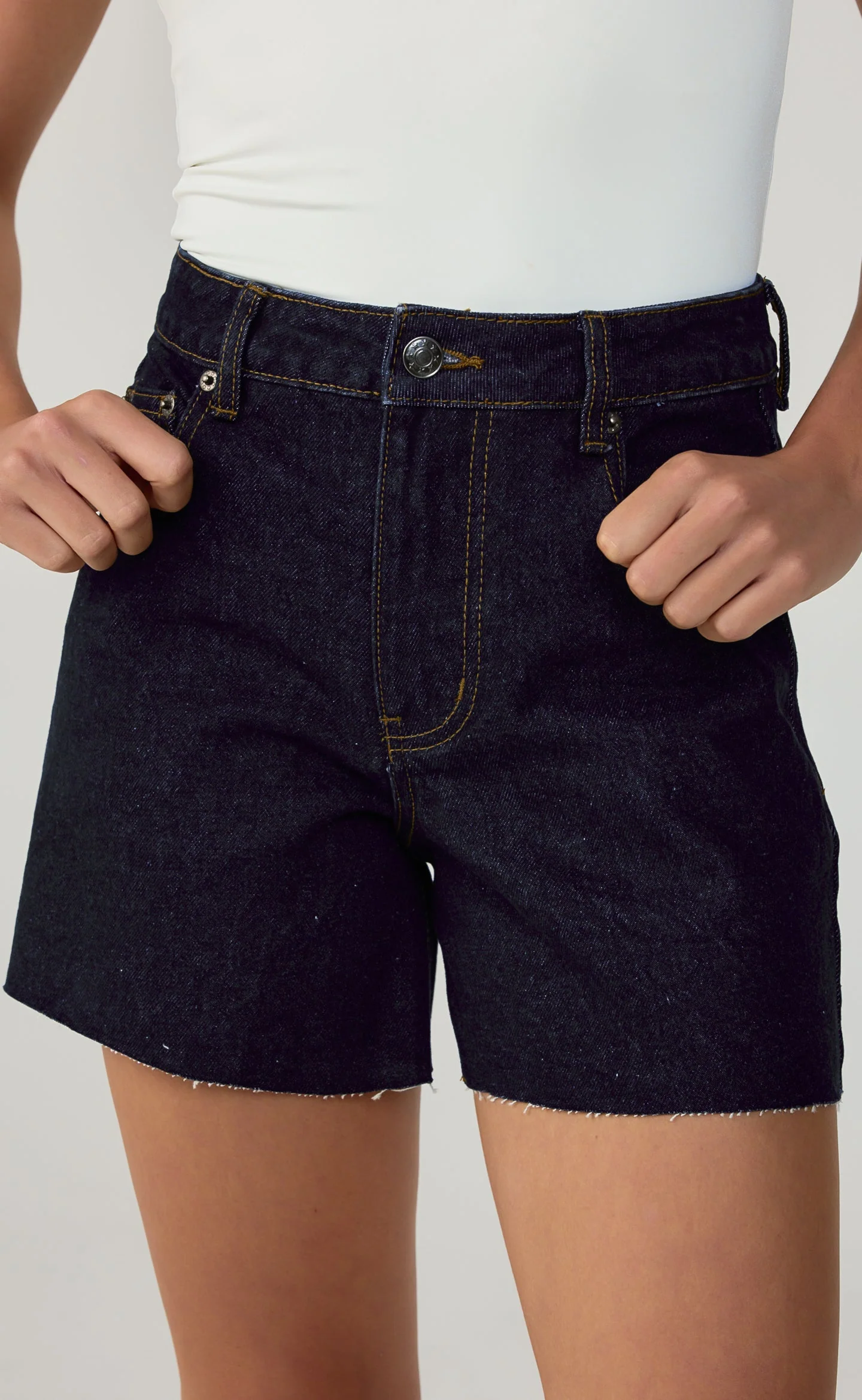 Henry Denim Shorts (Navy Blue Denim)