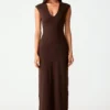 Deka Maxi Dress (Chocolate)