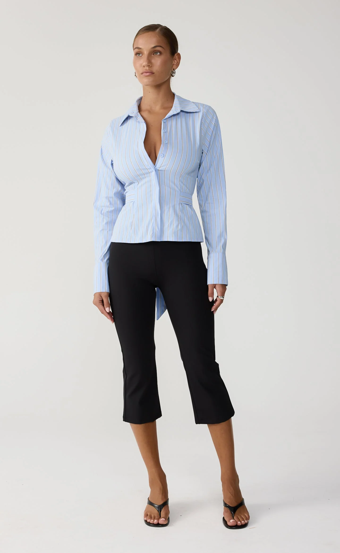 Jettson Shirt (Blue/Choc Stripe)