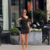 Vilma Mini Dress (Black)