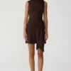 Routine Mini Dress (Chocolate)