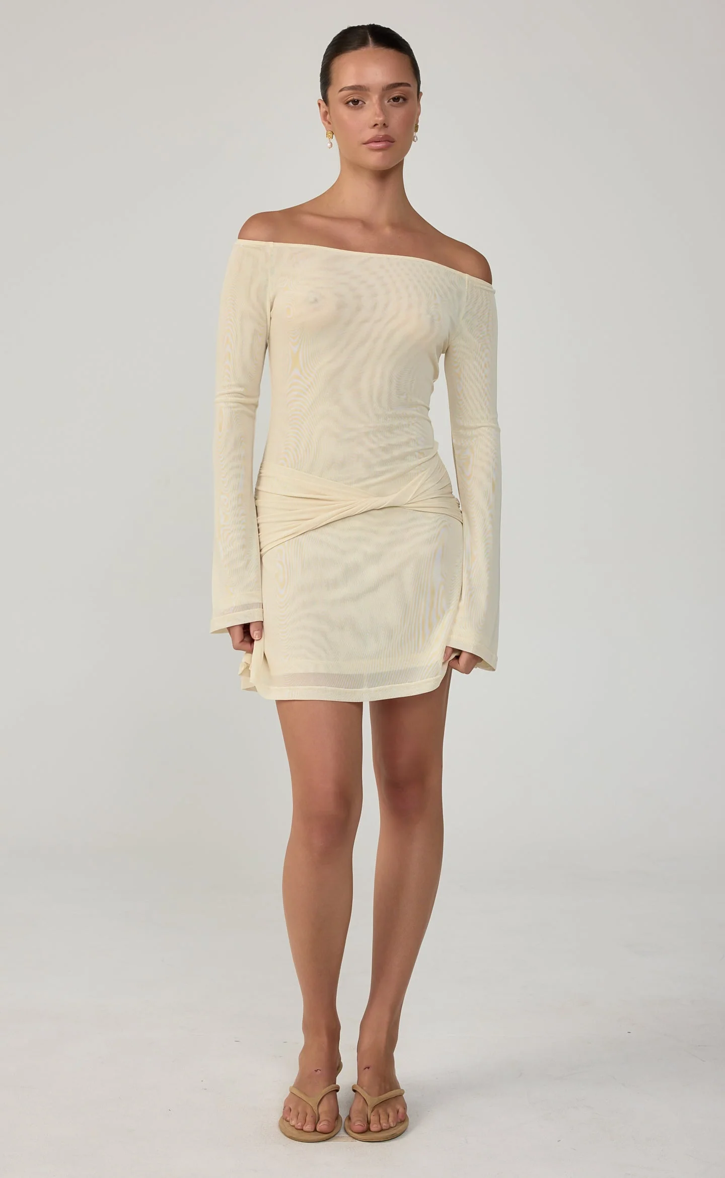 Soleil Mini Dress (Buttermilk)