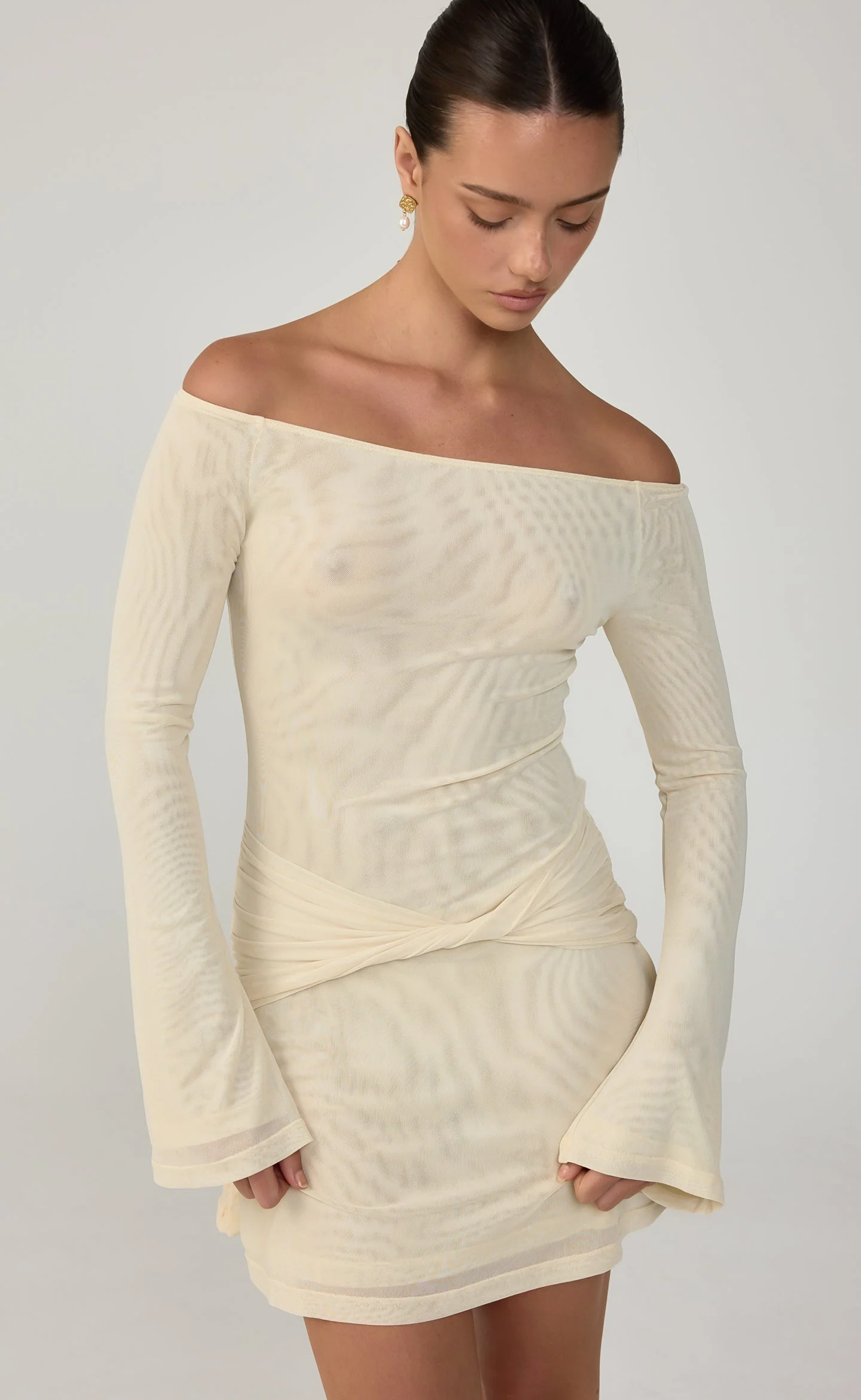 Soleil Mini Dress (Buttermilk)