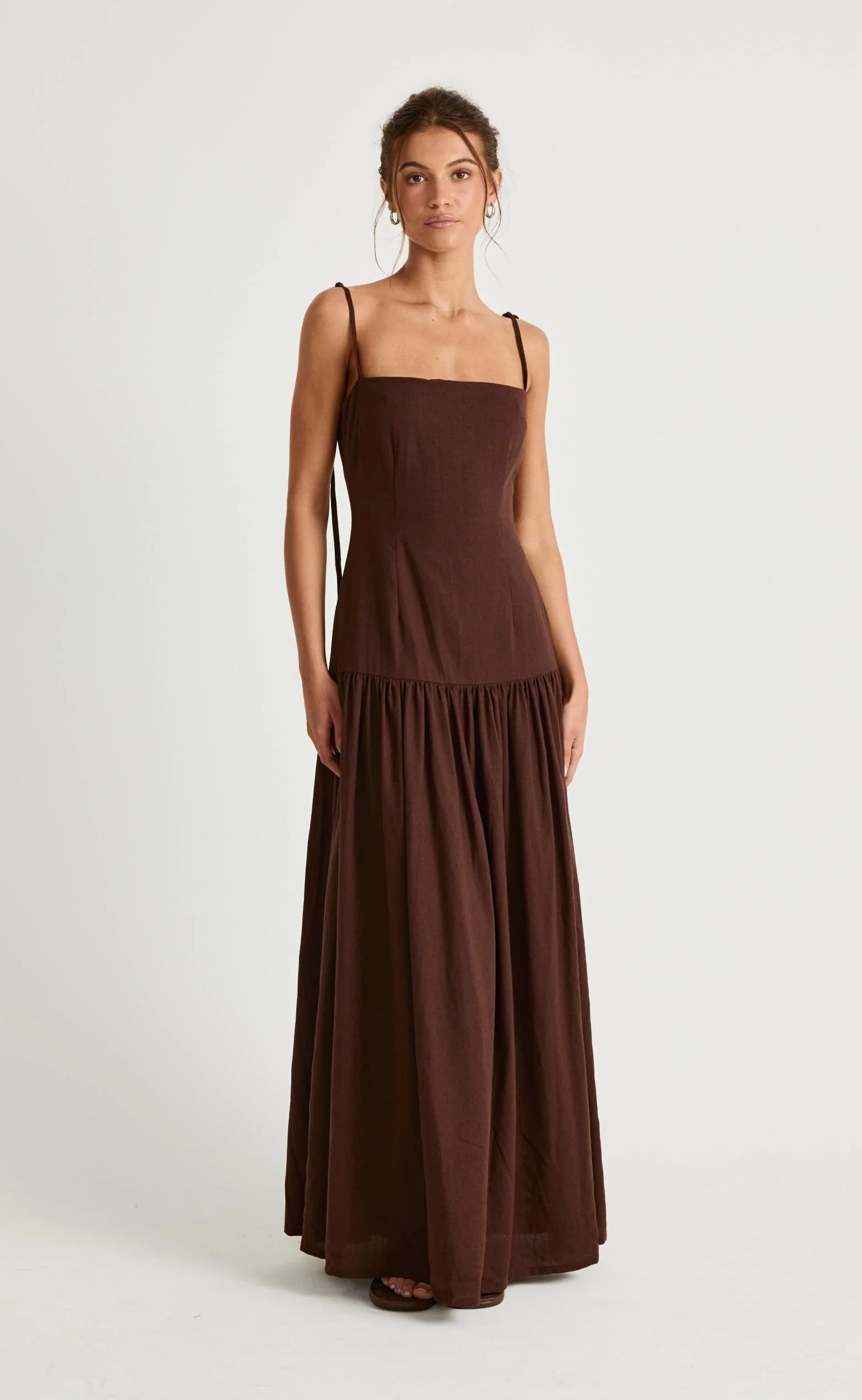 Hazel Maxi Dress (Chocolate)