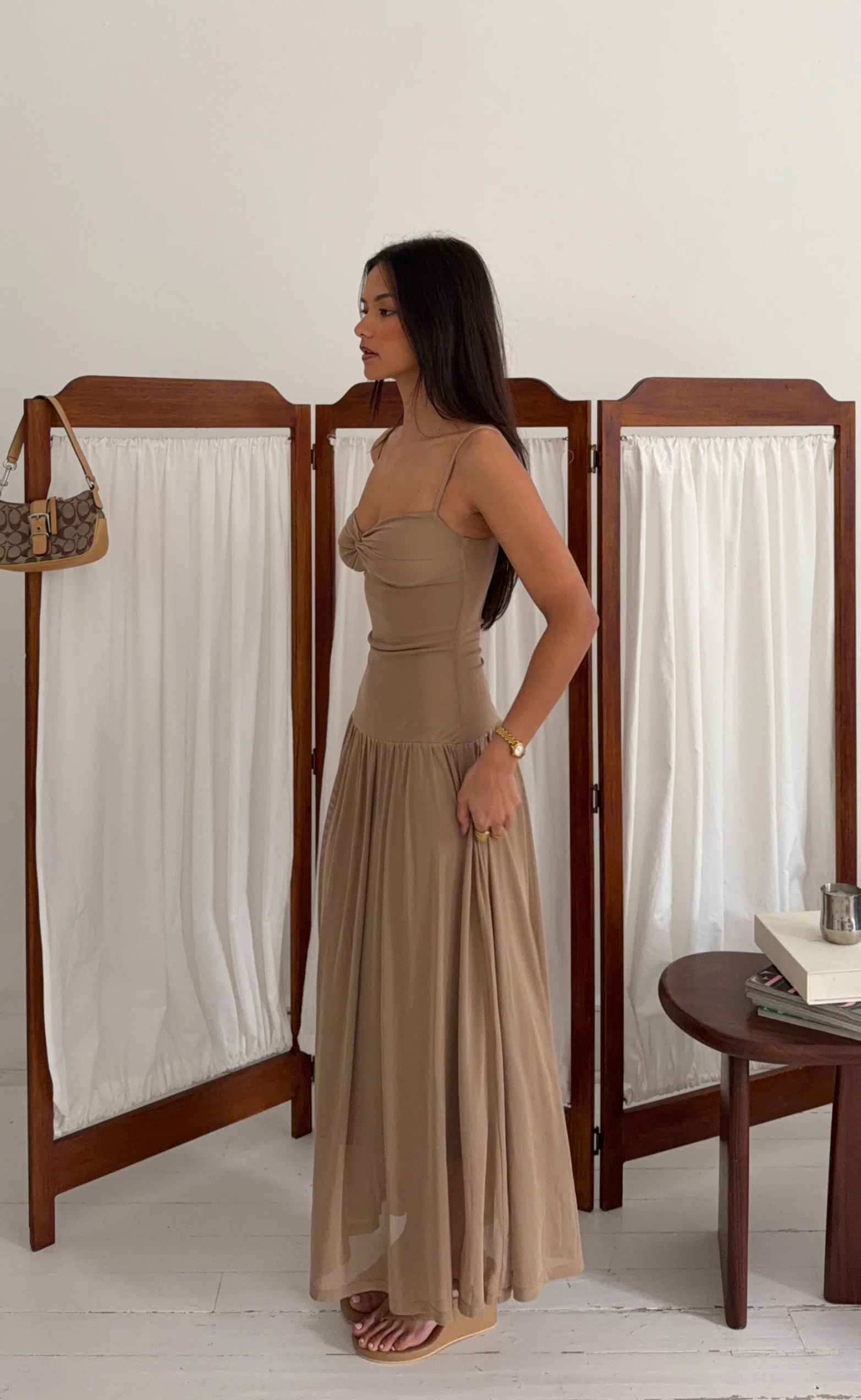 Seduce Maxi Dress (Nude)