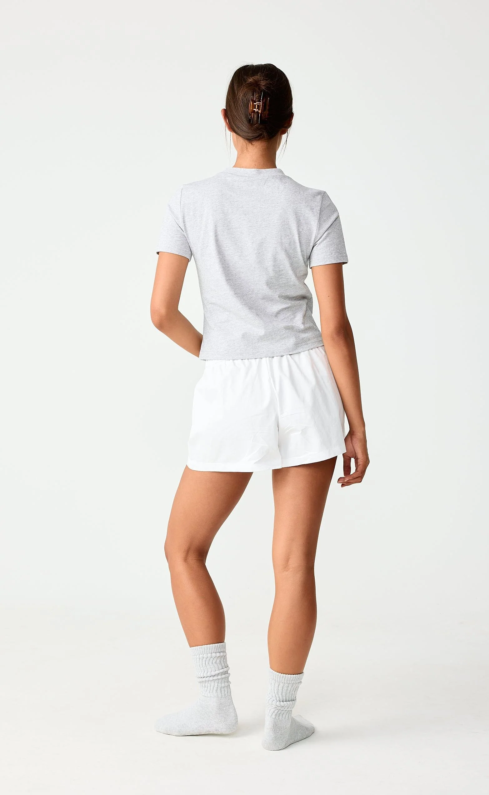 Eros Baby Tee (Grey Marle)