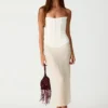 Night Out Midi Skirt (Cream)