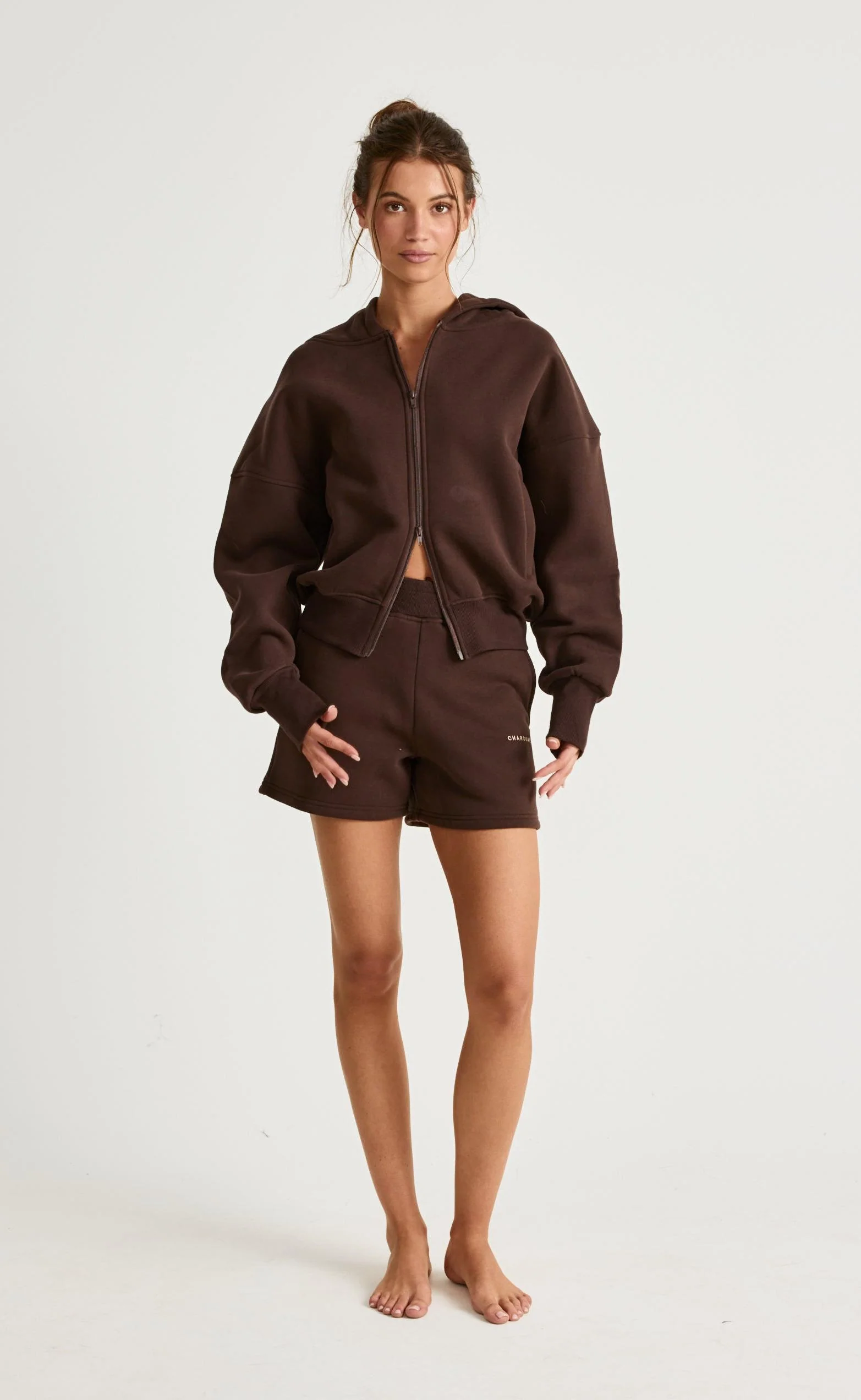 Elija Zip Hoodie (Chocolate)