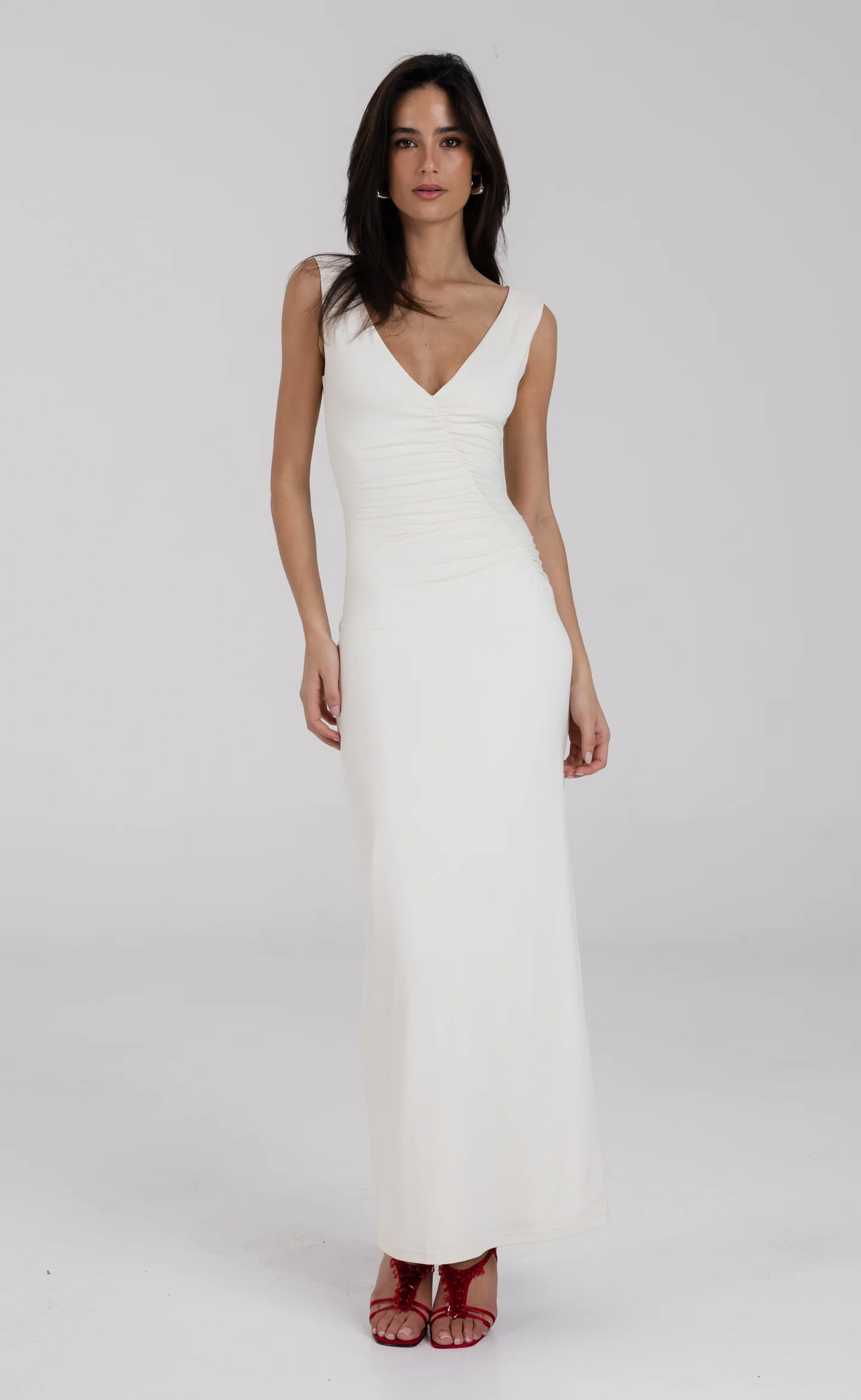Viola Maxi Dress (Oat)