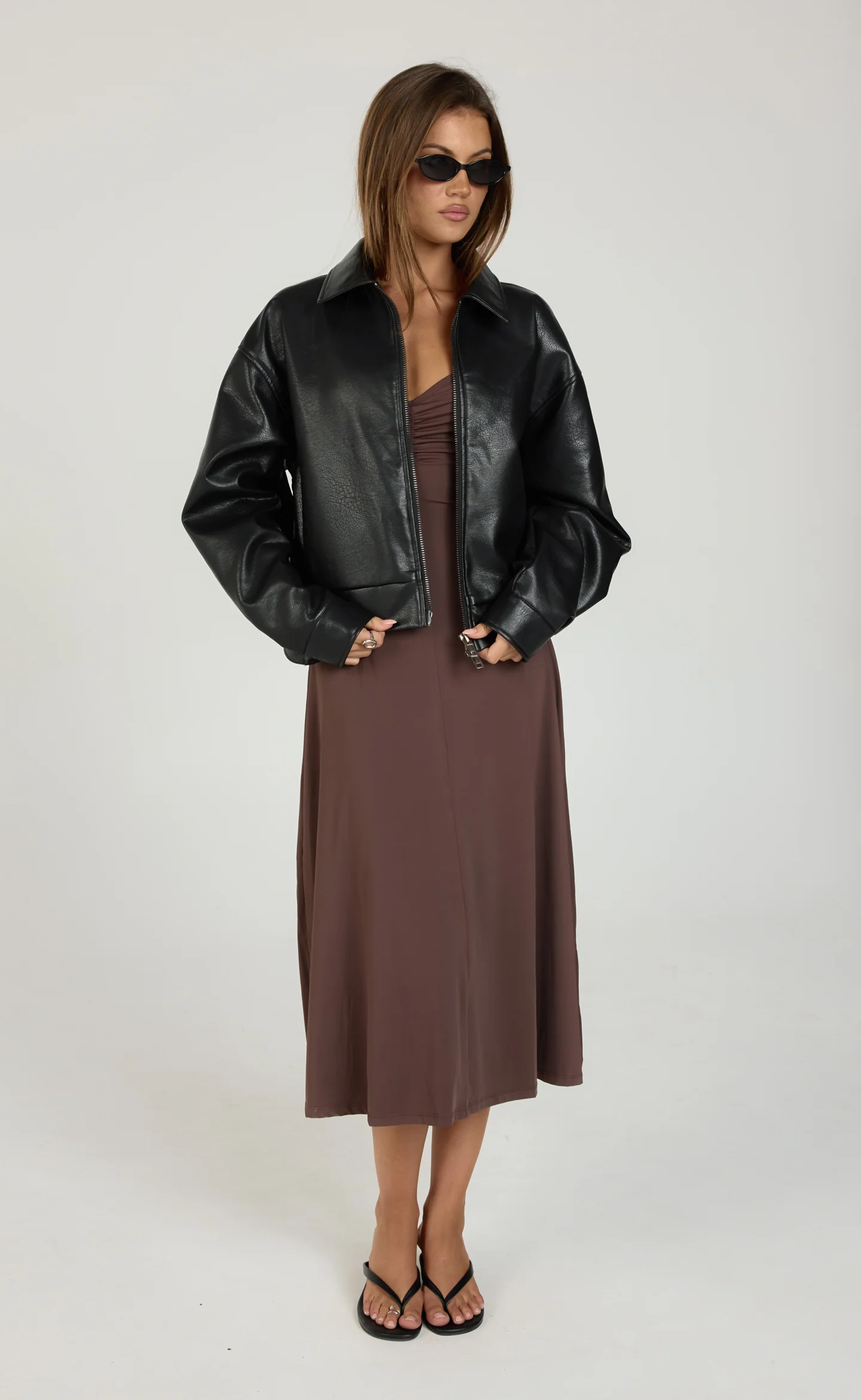 Poppy Midi Dress (Chocolate)