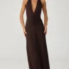 Araminta Maxi Dress (Chocolate)